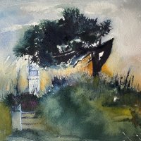 Windblown Tree at St Catherine's